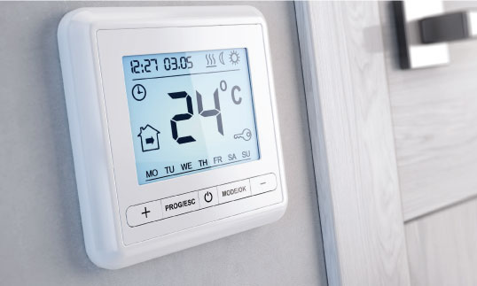 Energy efficient home design smart thermostat